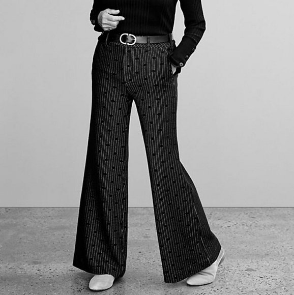 WAS $140 Anthropologie Jacquard Dot Trousers - Picture 5 of 5